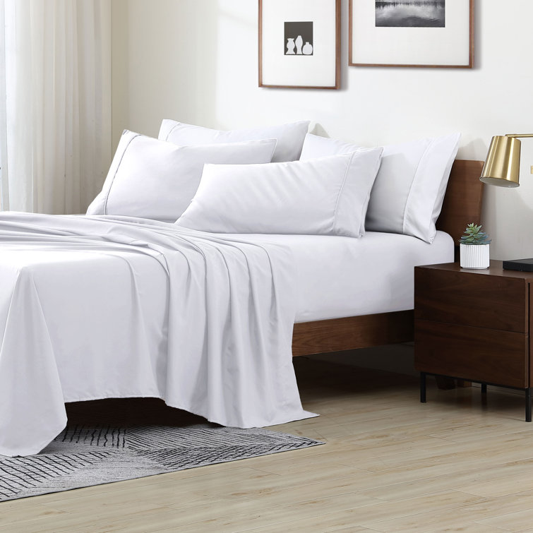 Bed sheets with 4 pillow covers best sale